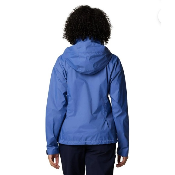 Columbia Women's Waterproof Hooded Jacket Blue Medium Lightweight Switchback III - Picture 9 of 11